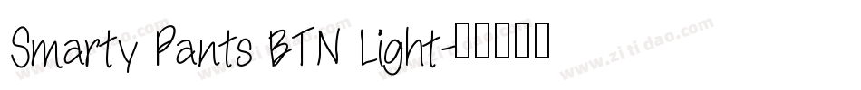 Smarty Pants BTN Light字体转换